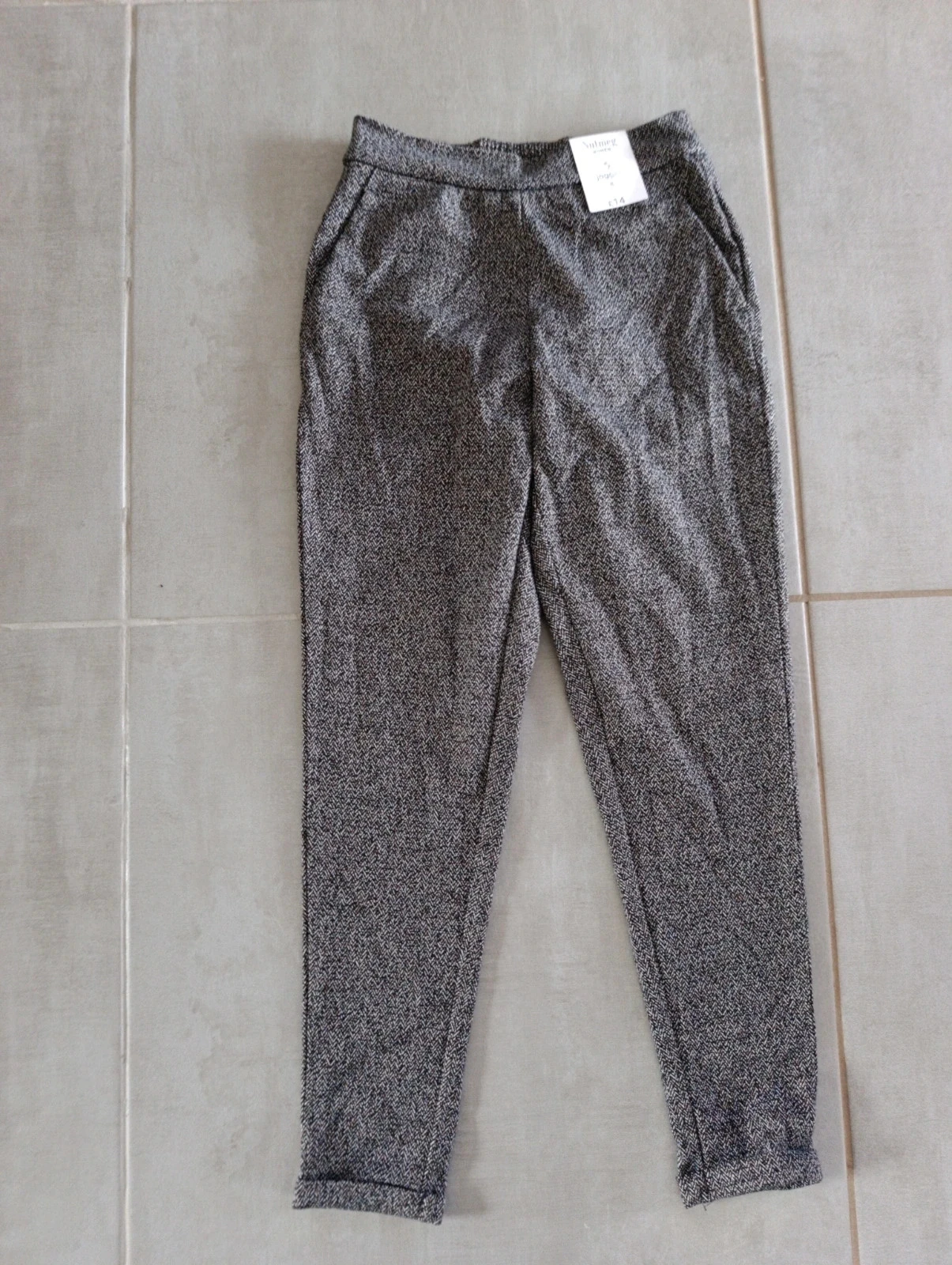 Calça skinny Nutmeg cinza mescla feminina T. M/38 – Nova com etiqueta – photo 3